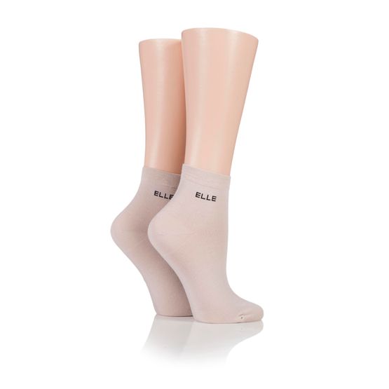 Elle - Bamboo Anklet Neutral 2 Pair Pack