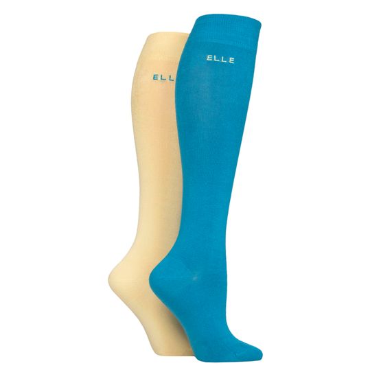 Elle - Bamboo Knee Highs Storm 2 Pair Pack