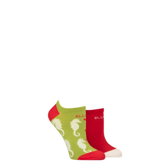 Elle - Bamboo No Show Sock Coastal Joy 2 Pair Pack