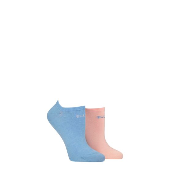 Elle - Bamboo No Show Socks Parisian Rose 2 Pair Pack