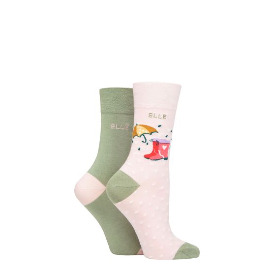 Elle - Bamboo Socks Meadow 2 Pair Pack