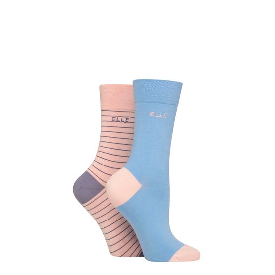 Elle - Bamboo Socks Parisian Rose 2 Pair Pack