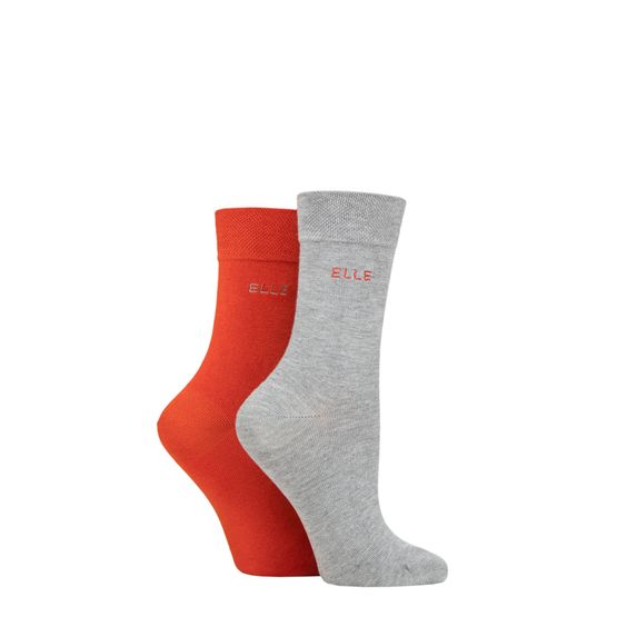 Elle - Bamboo True Socks Rust 2 Pair Pack