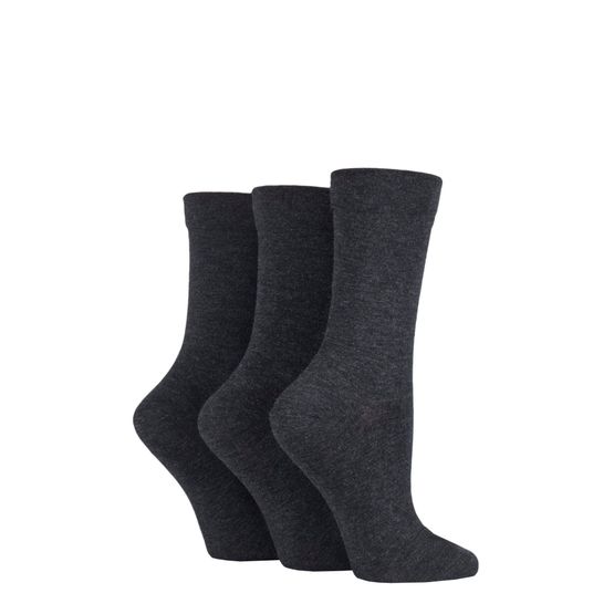 Sockshop - Gentle Bamboo Socks Grey 3 Pair Pack
