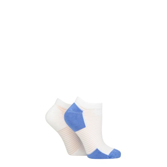 Elle - Sport Cushioned No Shows Peace Blue 2 Pair Pack