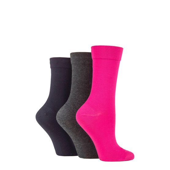 Sockshop - Gentle Bamboo Pink Mix 3 Pair Pack