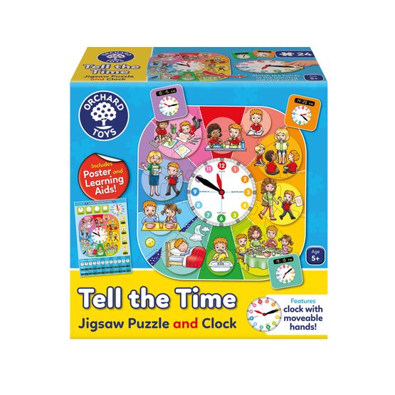 Orchard Toys - Tell the Time Puzzle and Clock