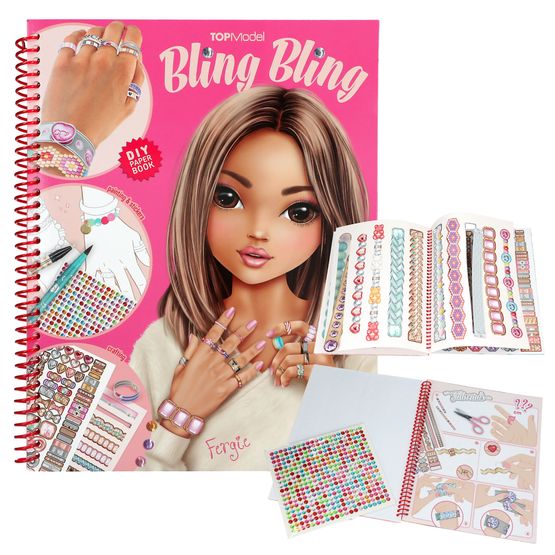 TOPModel - Create Your Bling Bling Colouring Book