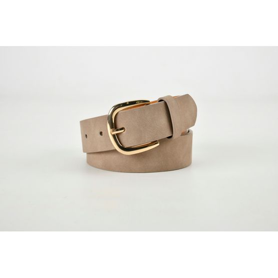 Forest Collection - Nubuck Look Leather Belt Mink Small