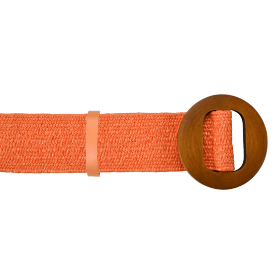 Solis - Rattan Style Stretchy Belt Orange