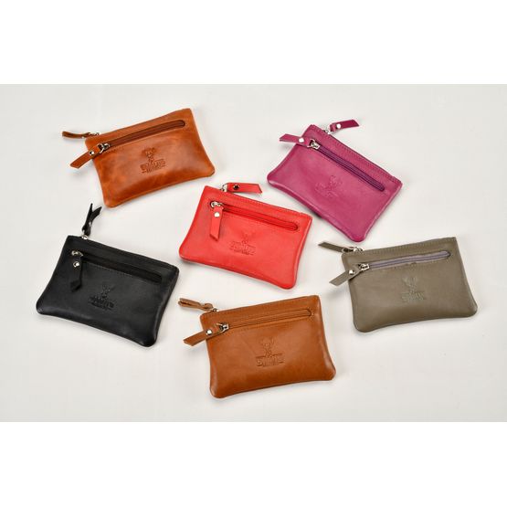 Woodland Leather - Zip Purse Brown