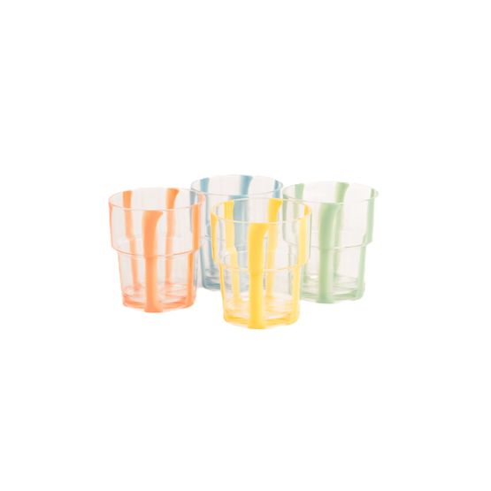Portofino - Stacking Tumbler Stripe Set of 4
