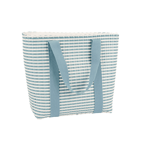 Portofino - Woven Insulated Basket Bag - Bay Blue