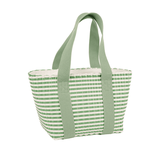 Portofino - Woven Insulated Basket Bag Juniper Green