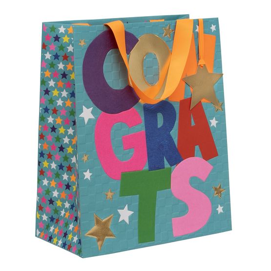 Glick - Large Gift Bag Congrats And Hooray