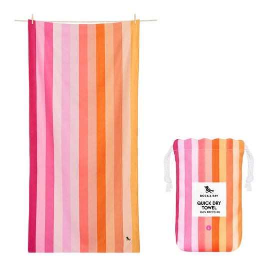 Dock &amp; Bay - Beach Towel Miami Sorbet