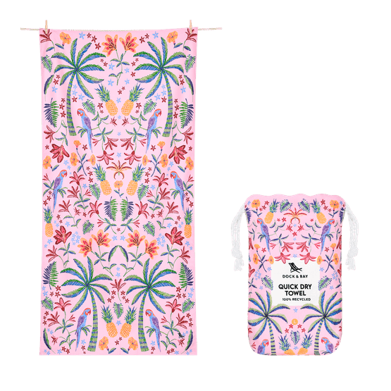Dock &amp; Bay - Beach Towel Pink Paradise
