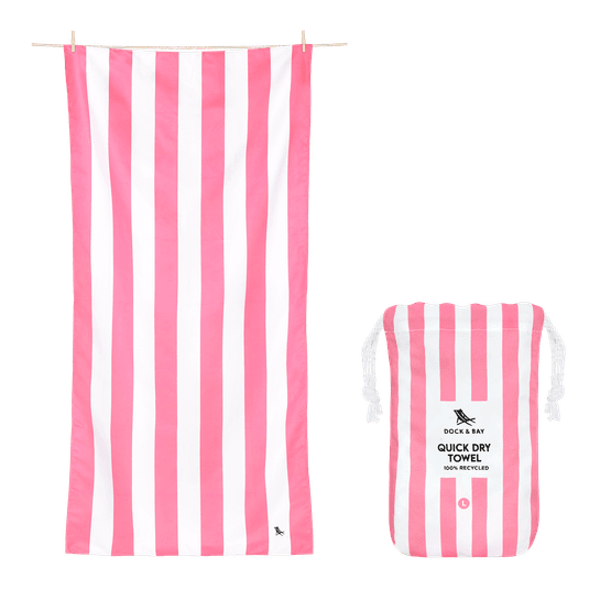 Dock &amp; Bay - Cabana Towel Phi Phi Pink