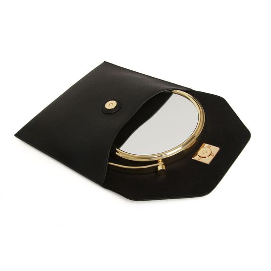 Alice Wheeler London - Black Travel Mirror &amp; Case