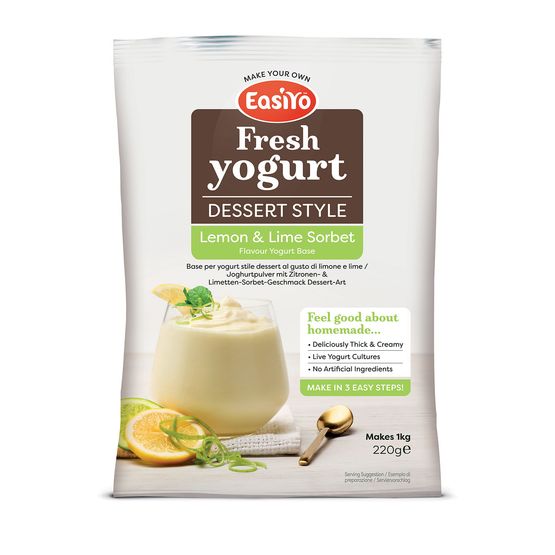 EasiYo - Dessert Style - Lemon &amp; Lime Sorbet Yogurt