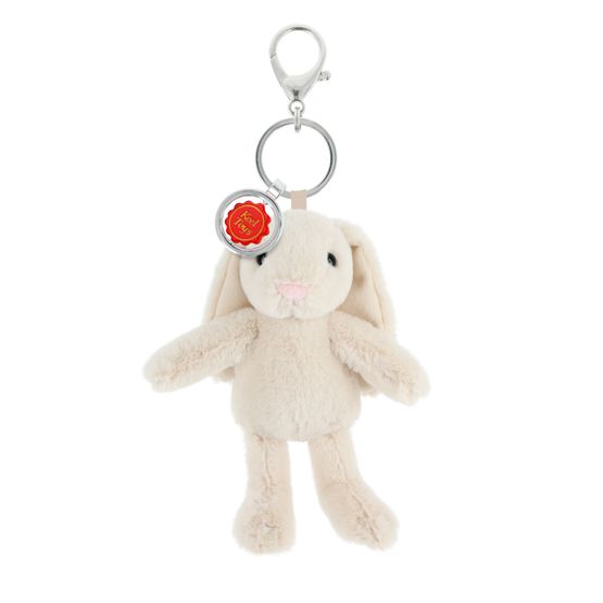 Keel Toys - Keeleco Enchanted World Cream Bunny Soft Toy Bag Charm