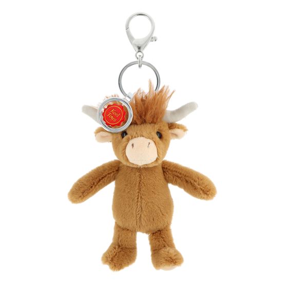 Keel Toys - Keeleco Enchanted World Highland Cow Soft Toy Bag Charm