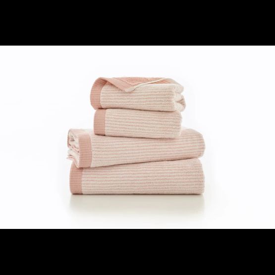 The Lyndon Company - Willow Weave Stripe Towel Pink