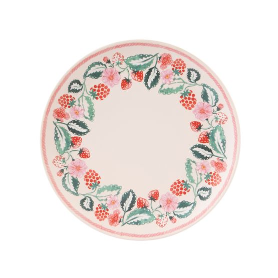 Cath Kidston - Raspberry 4 Pack Melamine Dinner Plate
