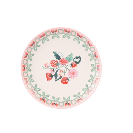 Cath Kidston - Raspberry 4 Pack Melamine Side Plates