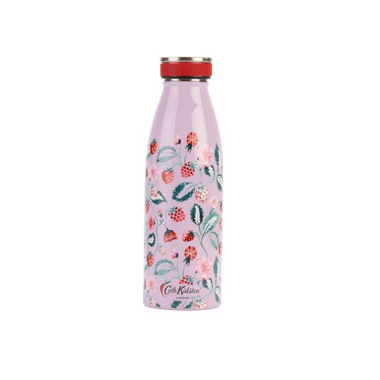 Cath Kidston - Raspberry Stainless Steel Water Bottle