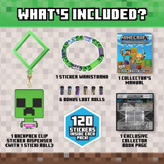 Sticki Rolls - Minecraft Backpack Clip