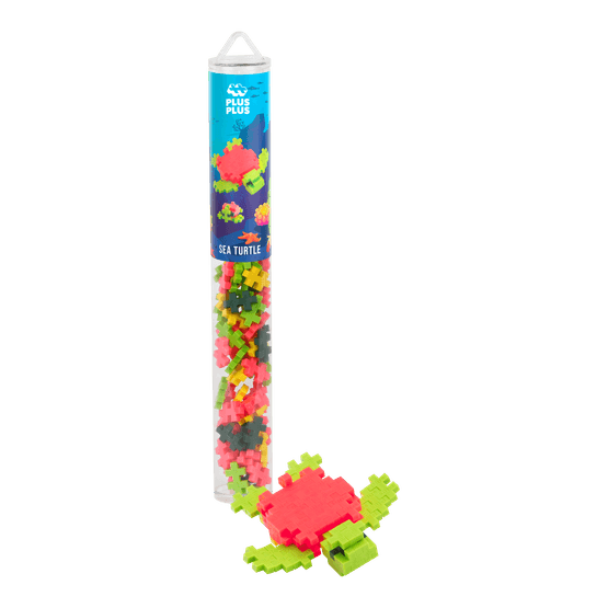 Plus-Plus - Sea Turtle Tube 100 Piece 2D or 3D Puzzle