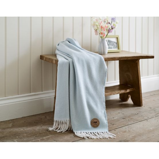 The Lyndon Company - Arcadia Throw Blue Fog