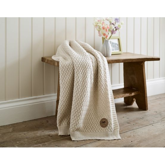 The Lyndon Company - Cadenza Knitted Throw Cream