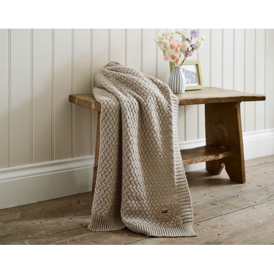 The Lyndon Company - Cadenza Knitted Throw Natural