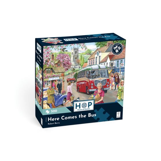 House of Puzzles - Here Comes the Bus 500 Piece Jigsaw Puzzle