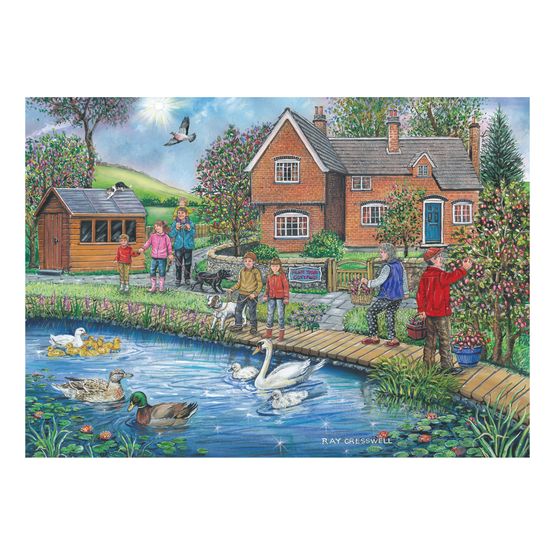 House of Puzzles - Plum Cottage BIG250 Piece Jigsaw Puzzle