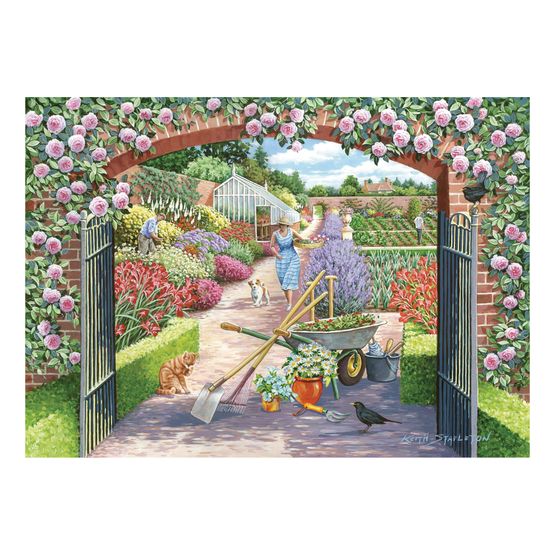 House of Puzzles - Walled Garden BIG250 Piece Jigsaw Puzzle