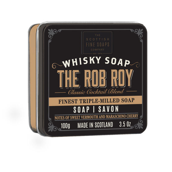 The Scottish Fine Soaps Company - Whisky Cocktail Soap in a Tin The Rob Roy