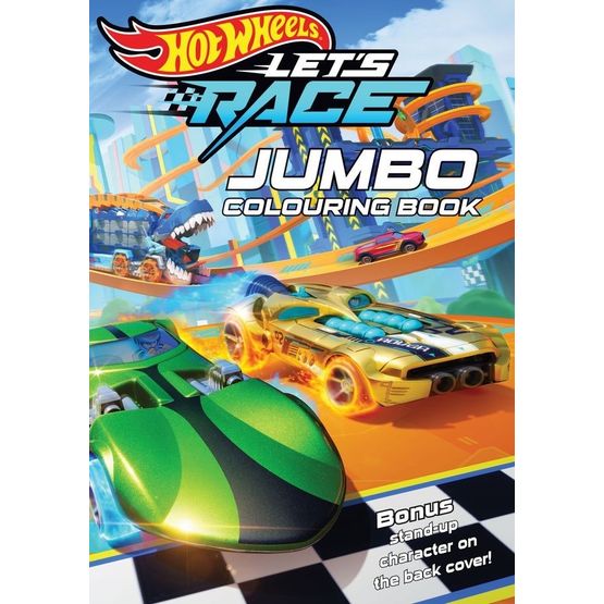 Hot Wheels Jumbo Colouring Book