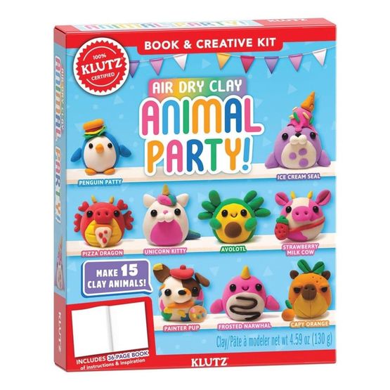 Klutz Air Dry Clay Animal Party Activity Kit