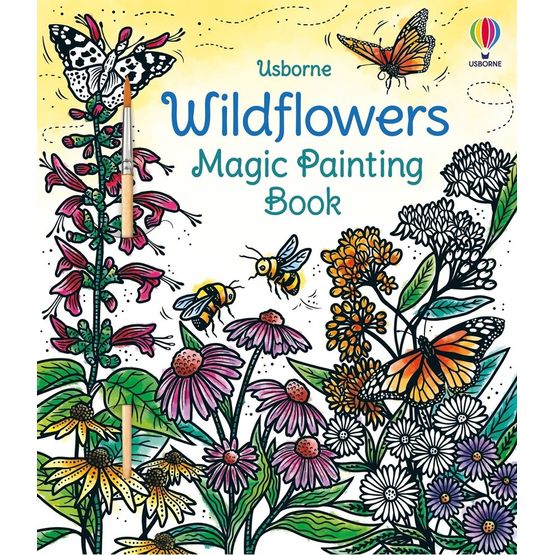 Wild Flowers Magic Painting Book