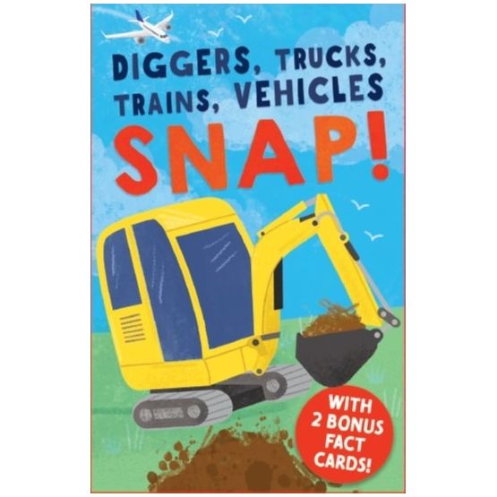 Snap Diggers Trucks Trains Vehicles Pairs Card Game