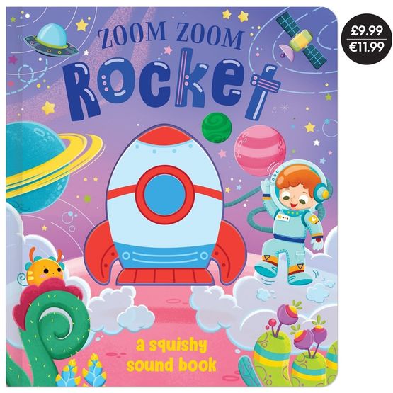 Squishy Vehicle Rocket Sound Book