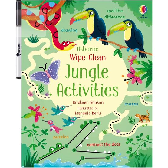 Jungle Activities Wipe Clean Book