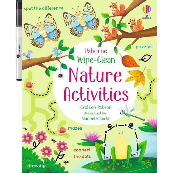 Nature Activities Wipe Clean Book