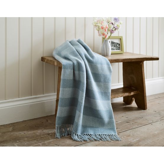 Lobster Creek - St.Ives Throw Steel Blue