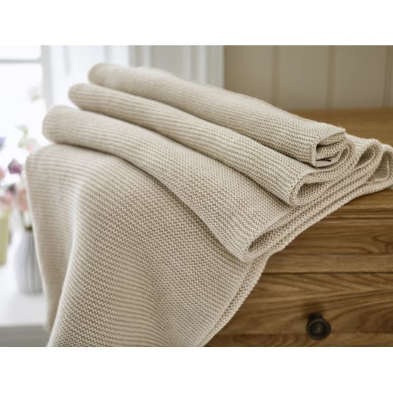 Lobster Creek - Saunton Stitch Throw Mocha