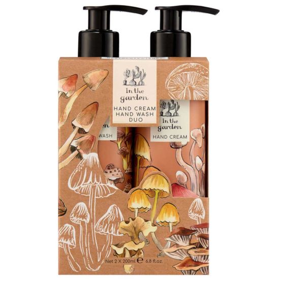 Heathcote &amp; Ivory - In The Garden Pumpkin Harvest Hand Wash &amp; Cream Duo with Mushroom Extract