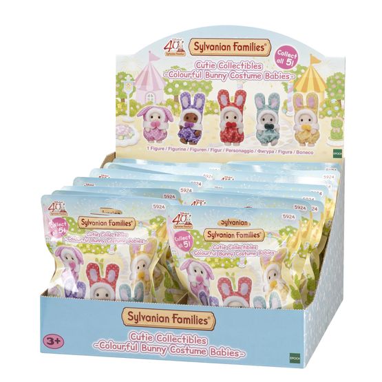 Sylvanian Families - Colourful Bunnies Costume Babies 40th Anniversary - Single